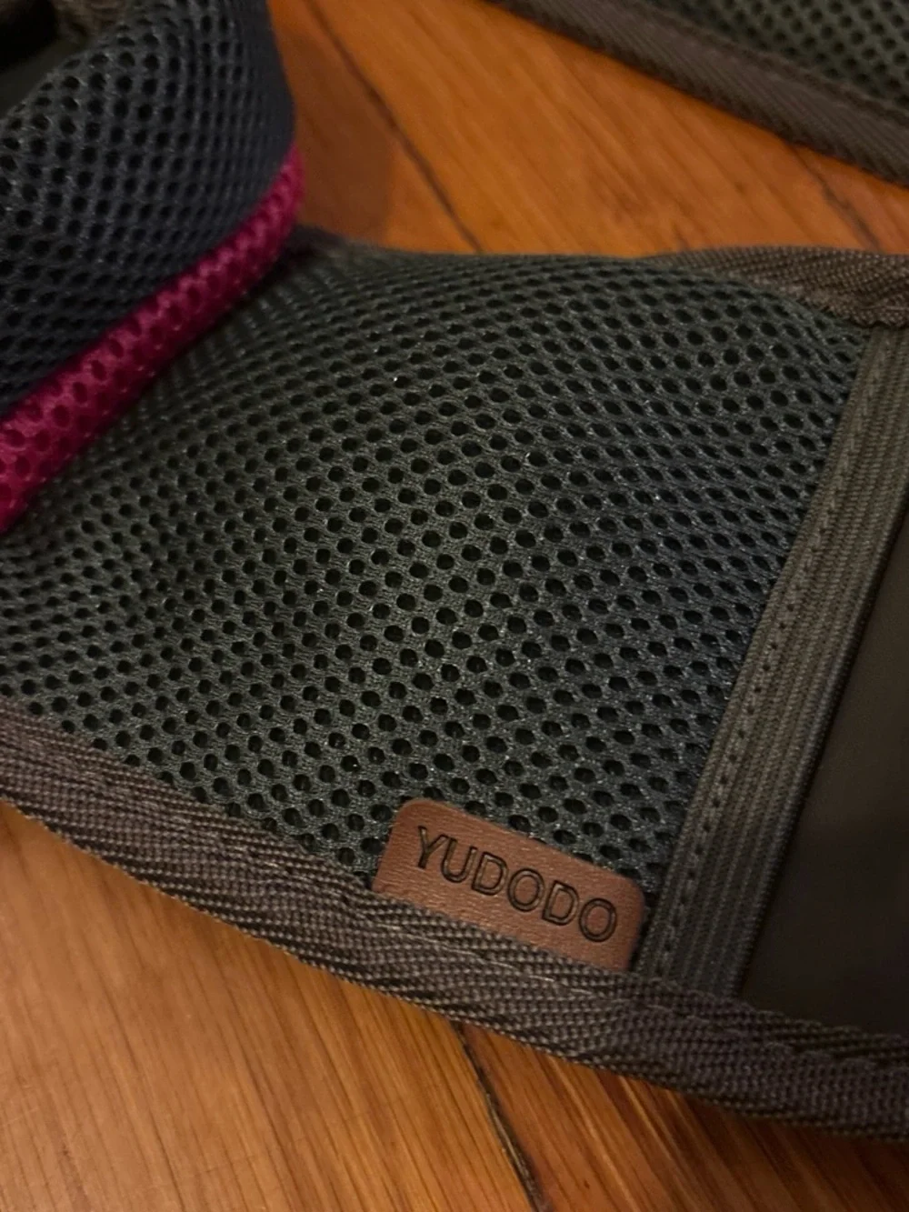 Yudodo Pet Dog Sling carrier bag - Pink & Gray. Used, in excellent condition.